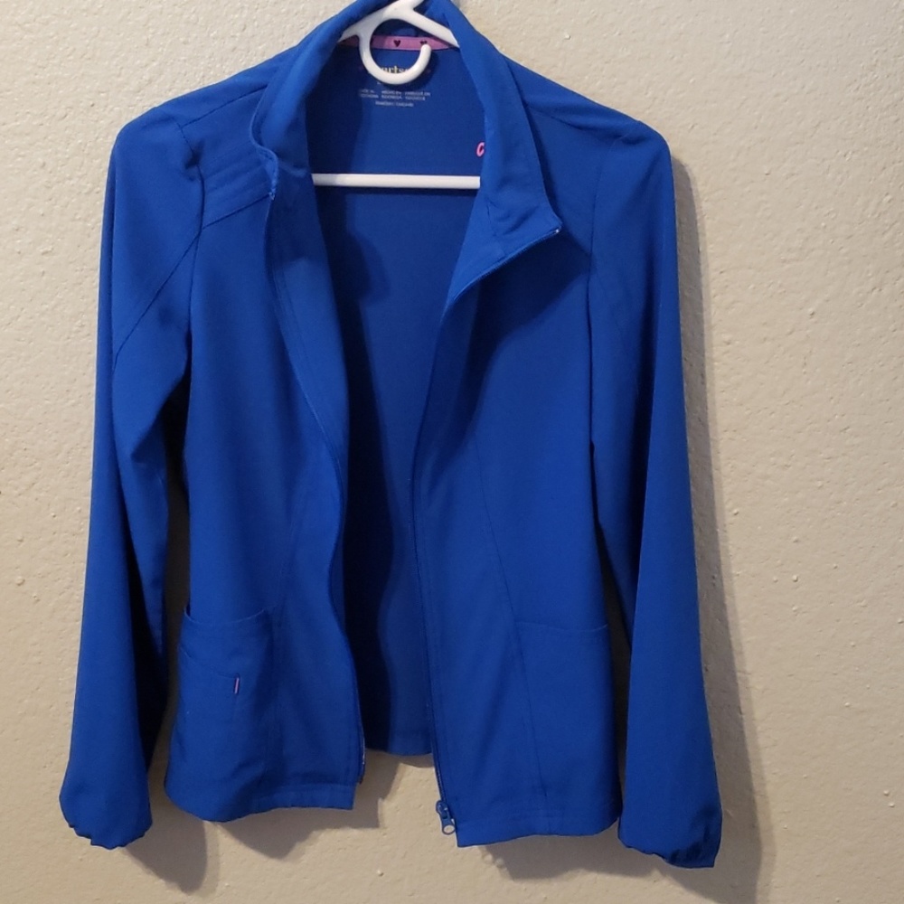 HeartSoul royal blue scrub jacket XS
